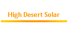 High Desert Solar
